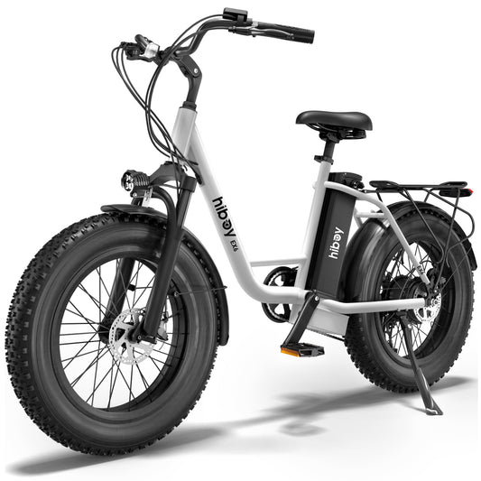 Hiboy EX6 Step-thru Fat Tire Electric Bike White Color