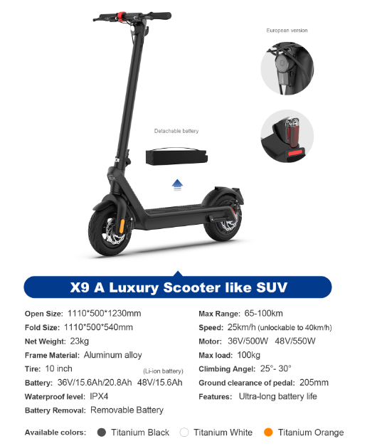 X9 800w 1500w 60v 100kmh electric scooter dual motor city electric mobility scooter