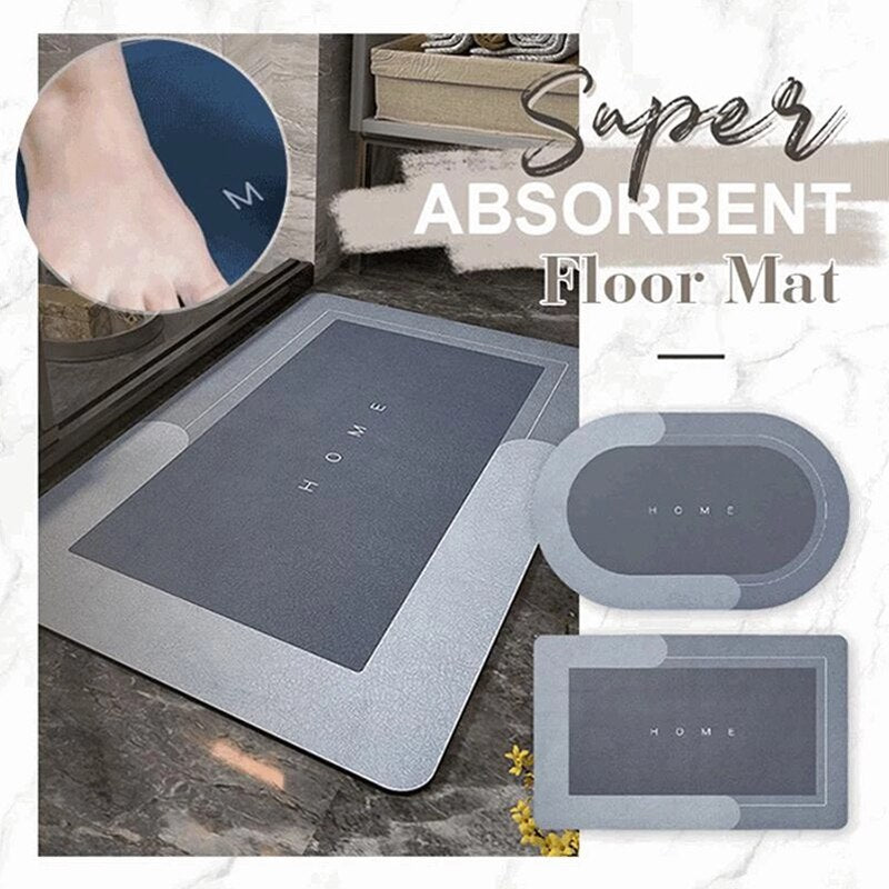 Luxury City Deals Super Absorbent Bathroom Mat Nonslip Quick-Drying Carpet Home Bath Mat Non-Slip Floor Mat Tapete Banheiro Dropshipping